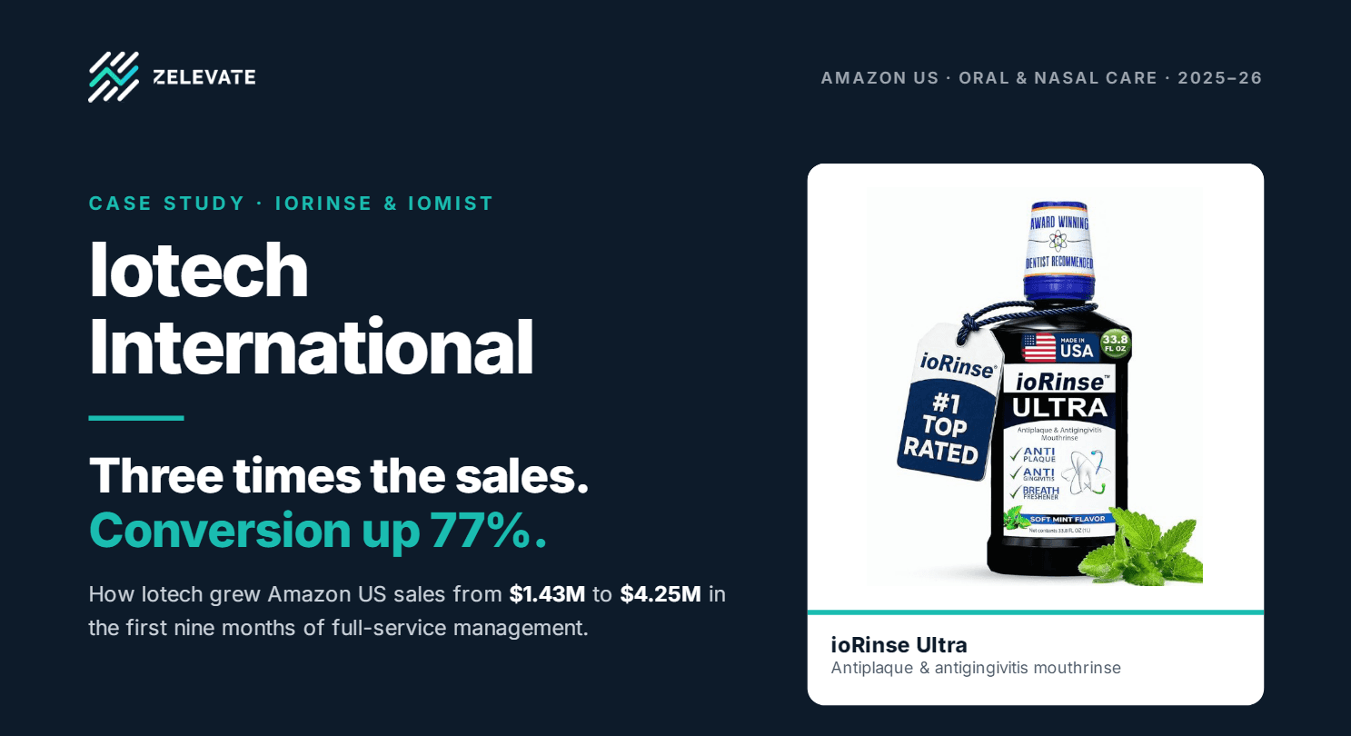 Iotech International — Three times the sales. Conversion up 77%.